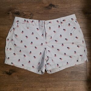 Magellan Outdoors Cream Shorts with Flag Print